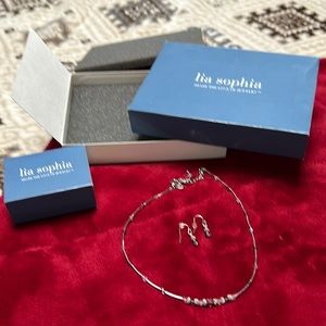 Amethyst necklace and matching earrings